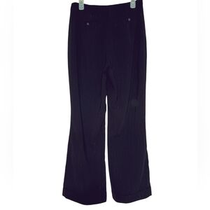 Gorgeous New York & Company black & silver stripe big leg dress pants 12